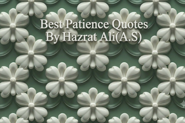 Best Patience Quotes by Hazrat Ali
